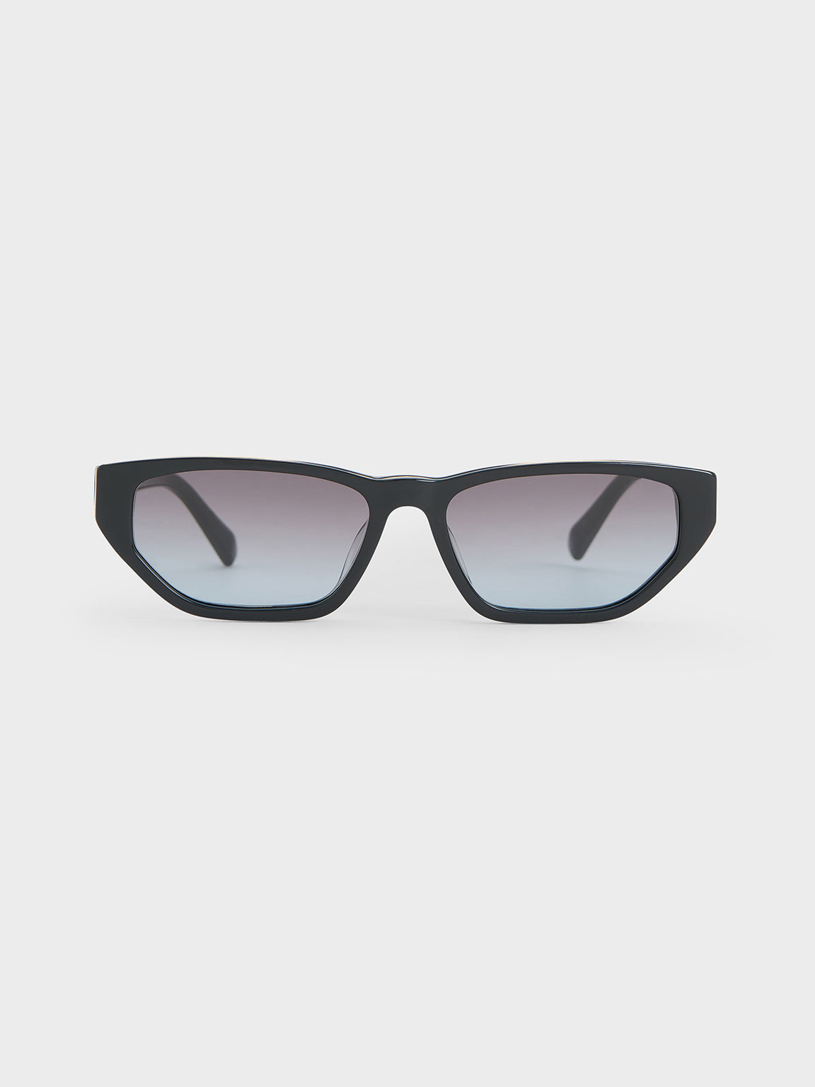 Acetate Cat-Eye Sunglasses
 - Black | Charles & Keith UK