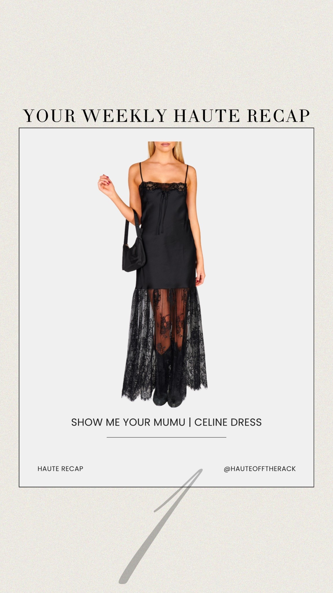 ICYMI: resharing a few things you might have missed last week!

How gorgeous is this satin and lace dress from show me your mumu?!

 It’s so chic I think I need the cream too!

#mumu #blackdress #weddingguestdress #blacklacedress #maxidress

#LTKSeasonal #LTKWedding #LTKPetite