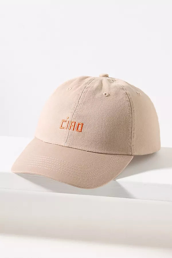 Clare V. Ciao Petite Embroidered Baseball Cap | Anthropologie (US)