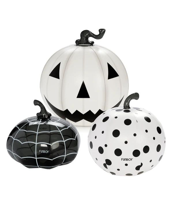 Light Up Halloween Pumpkin Black & White (3 Pack) | FUNBOY