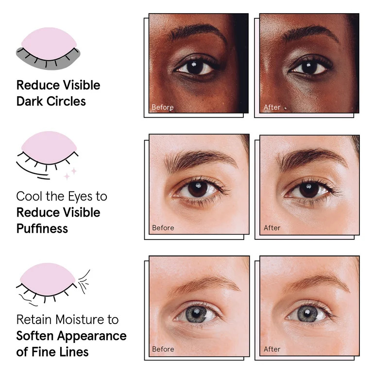 Grace & Stella Holiday Eye Mask Trio 12 pairs (4 Gold, 4 Pink, 4 Blue) | Walmart (US)