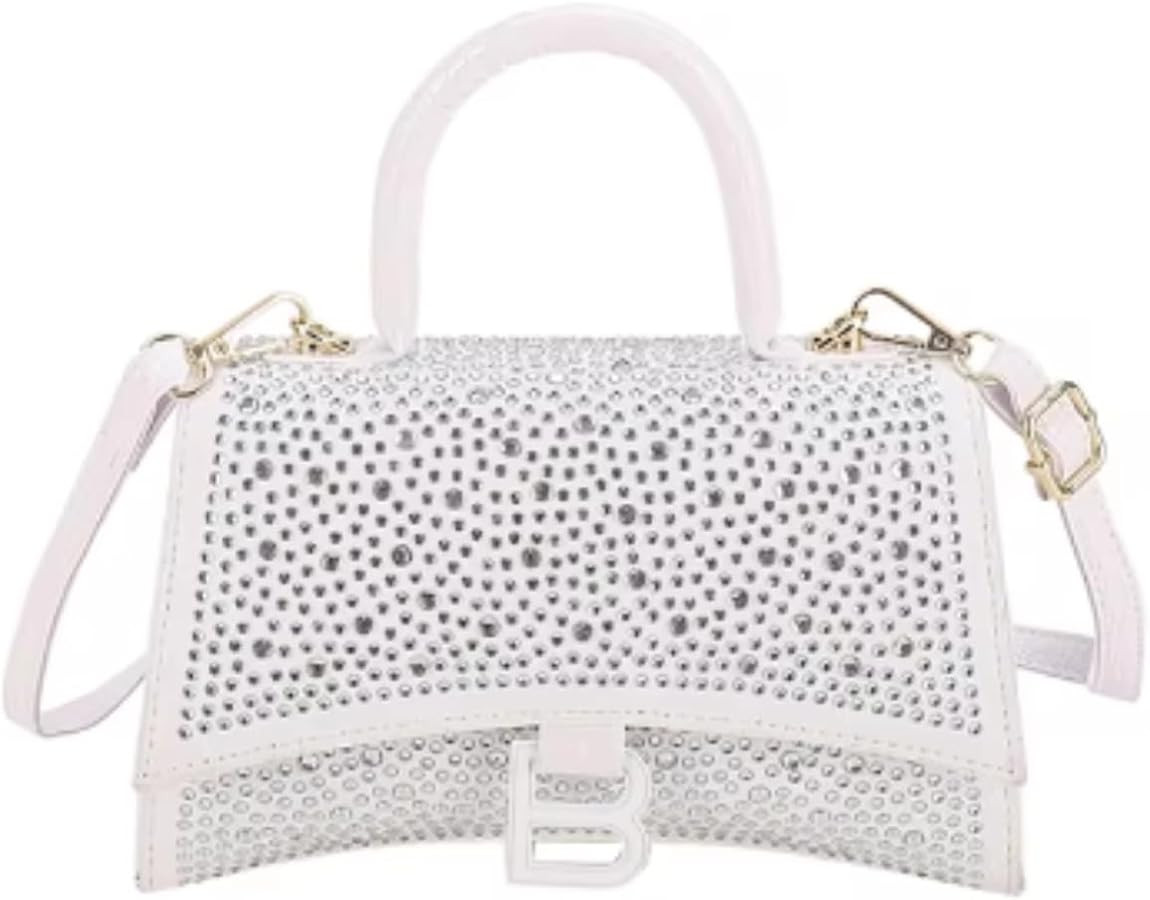 Girls' Glittering Blue Handbag with Rhinestones | Amazon (US)