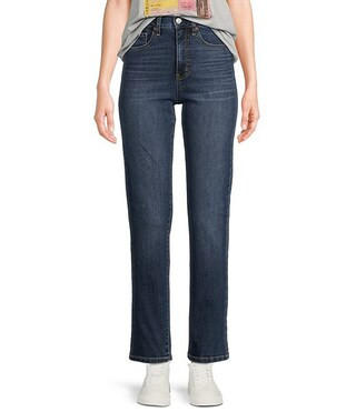 Harmony High Rise Slim Fit Straight Leg Jeans | Dillard's
