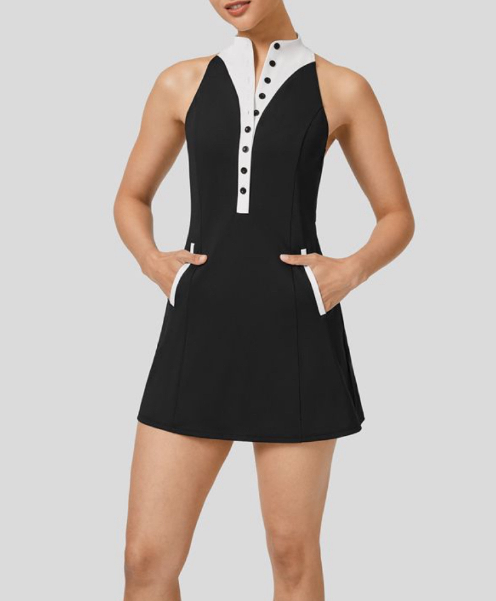 Black and white bold active dress 

#LTKFitness #LTKFindsUnder50 #LTKActive