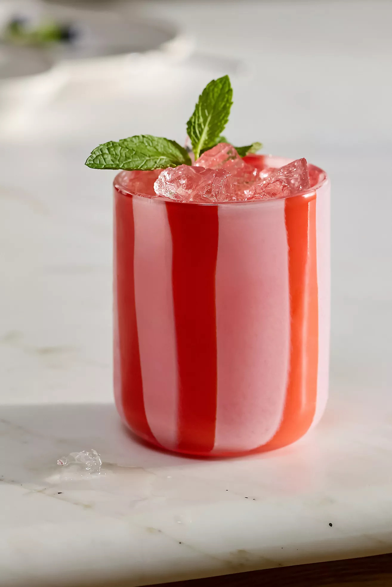 The Ribbon Stripe Juice Glass | Anthropologie (US)