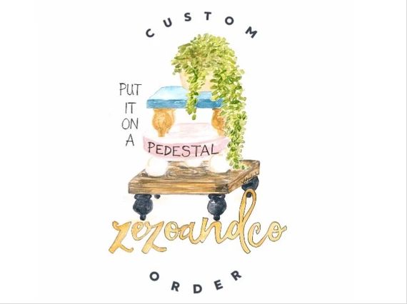 Zezo and Co Pedestal | Custom Order | Etsy (US)