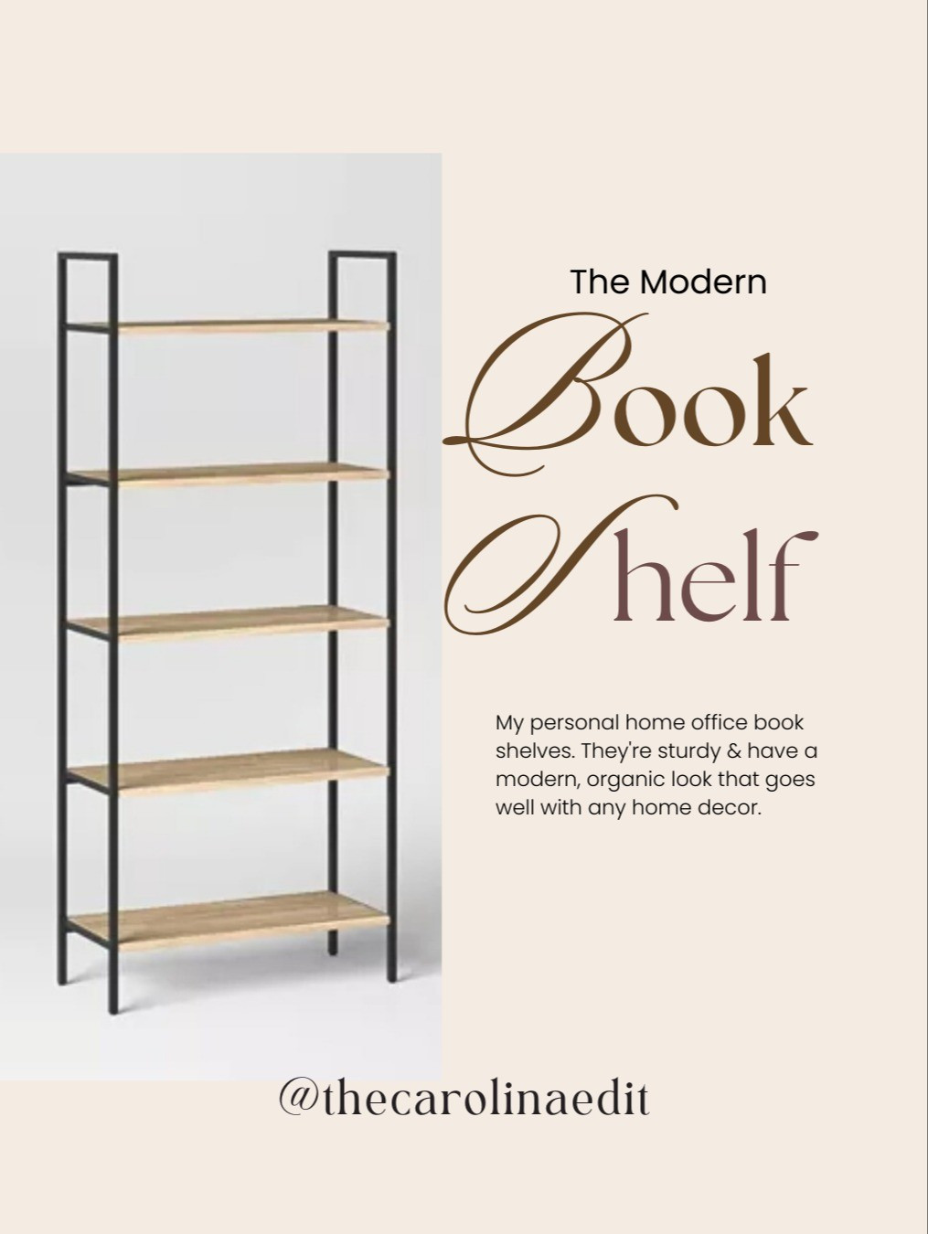 Modern book shelves perfect for the organic x rustic homes. These are sturdy and look so good with books and decor on them. #modernfarmhouse #bookshelves #bookshelf #homeoffice #homelibary #reader #livingroom #shelf #moderncoastalhome 

#LTKHome #LTKStyleTip