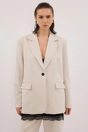 CHELSEA BONE OVERSIZED BLAZER | DISSH