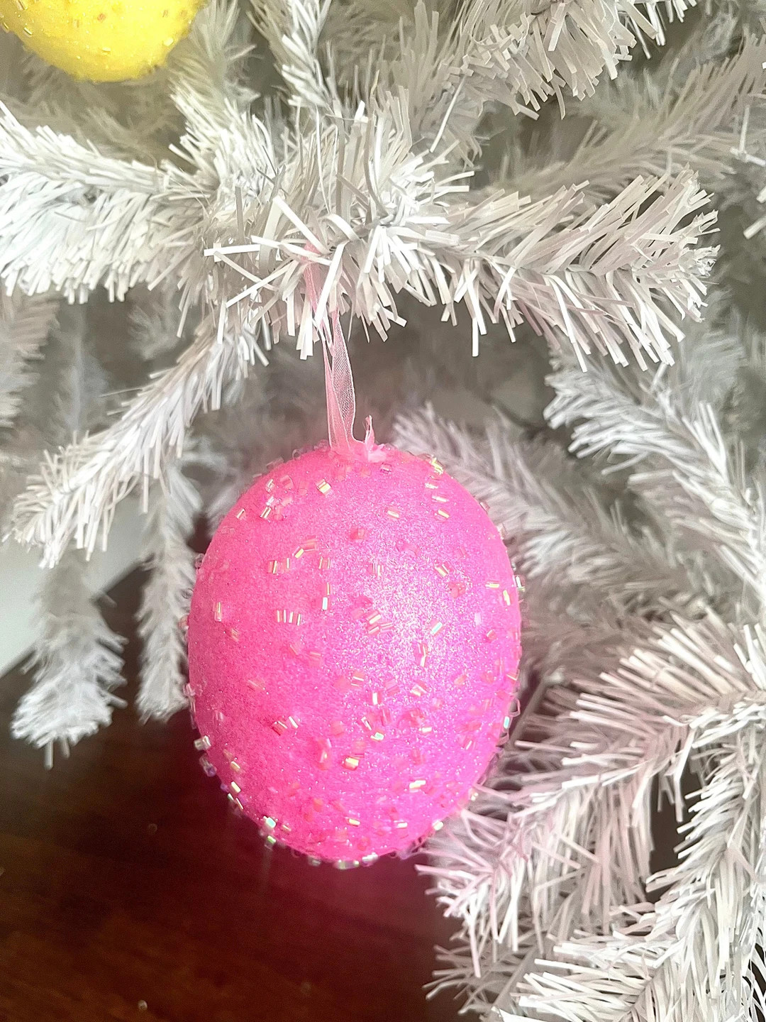 5.5 X 3.5 Hot Pink Giant Glitter Easter Egg Easter Egg Tree Ornament Easter Decoration Easter Wre... | Etsy (US)