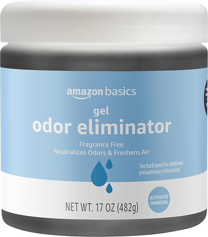 Amazon Basics Gel Odor Eliminator, Activated Charcoal, Fragrance Free, 17 Oz, Pack of 1 | Amazon (US)