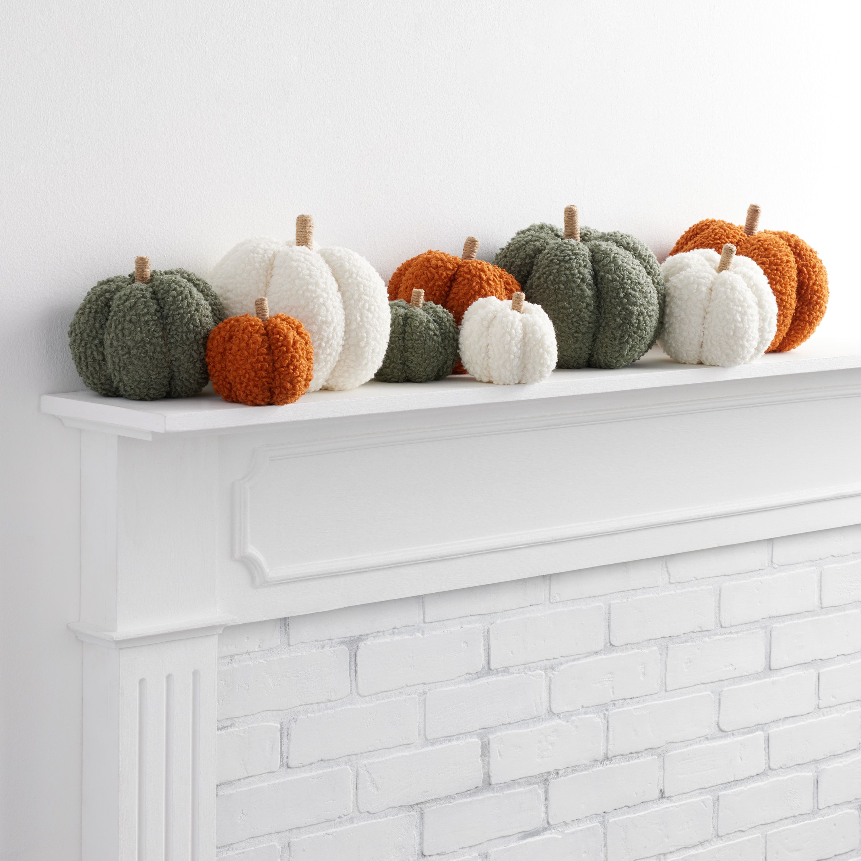 Boucle Fabric Pumpkin Decor Collection | World Market