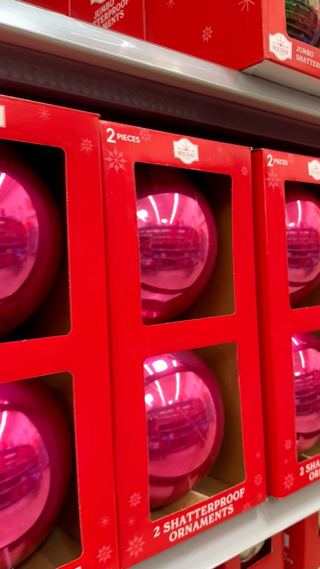 Jumbo shatterproof ornaments in sooo many colors! Each ornament in this 2-pack is a shiny pink finish and works for indoors or outdoors. Place them in the interior of your Christmas tree to pull the interest in, or group a few together to create a bold look.

If you’re a mosaic artist, these oversized ornaments would make a great substrate especially if you’ve been wanting to make a mosaic sphere for your living room or garden. For mosaic tips, tutorials + inspiration please visit my YouTube channel: YouTube.com/julieweilbacher. Follow @julieweilbacher on Instagram for all things mosaic art.

#shatterproofornaments #jumboballornaments #mosaic #jumboshatterproofornaments #budgetholidaydecor #holidaydecor #walmart #outdoorchristmasdecor

#LTKHoliday #LTKFindsUnder50 #LTKHome