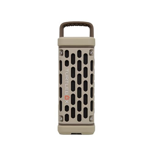 Turtlebox Ranger: Loud! Outdoor Portable Bluetooth 5.4 Speaker | Rugged, Waterproof, Ultra-Portable | Plays to 105db, Deep Bass, Shockproof, Unlimited Pairing for Full Stereo Experience, Tan | Amazon (US)