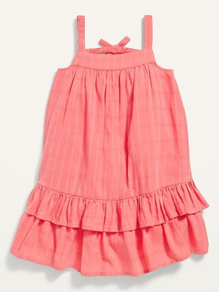 Sleeveless Dobby All-Day Swing Dress for Toddler Girls | Old Navy (US)
