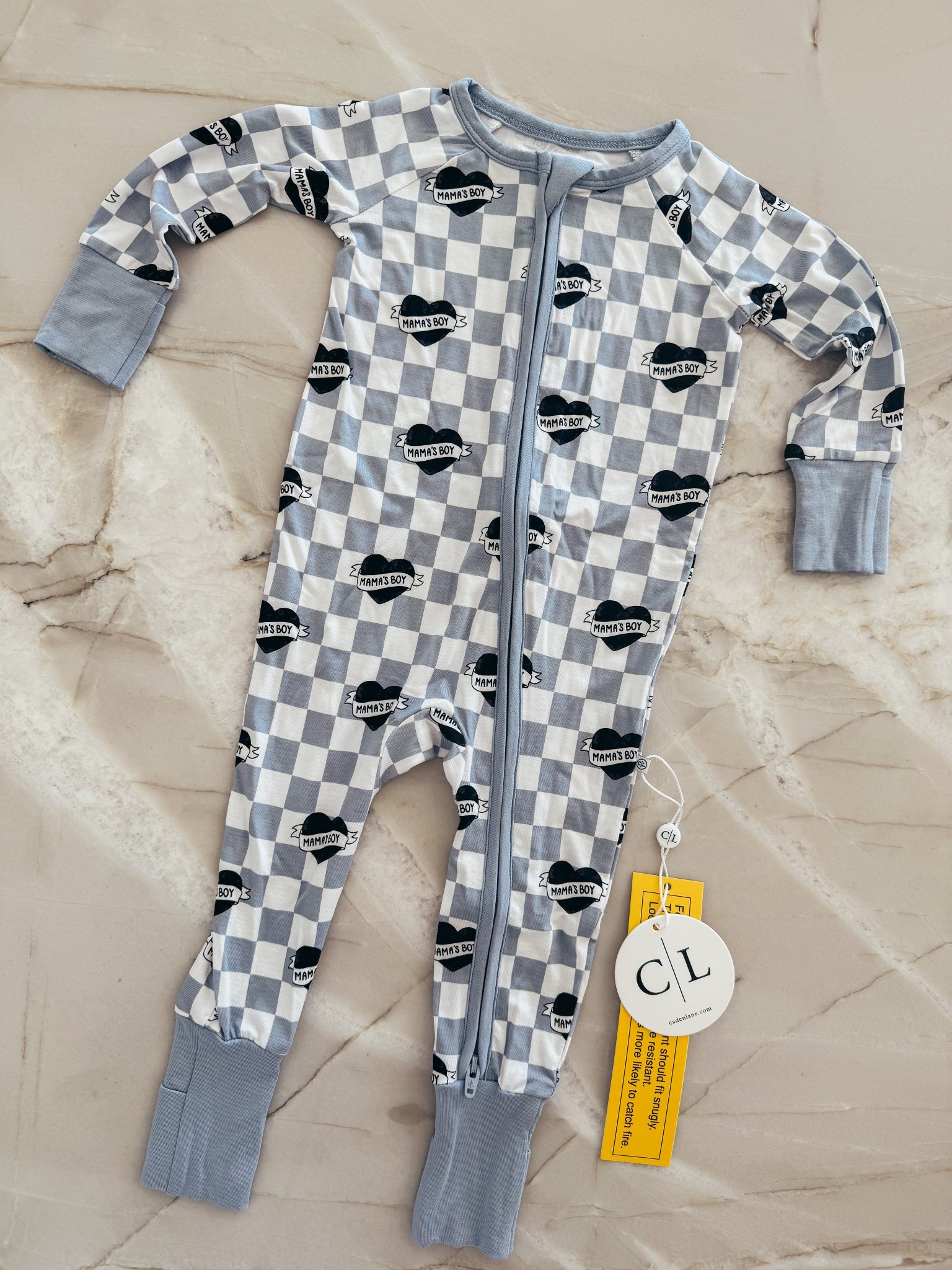 mamas boy checkered convertible romper! Matches a pj set for mom too! Would make a great gift for Mom to match with her kids :) 

#LTKFindsUnder50 #LTKBaby #LTKmomlife