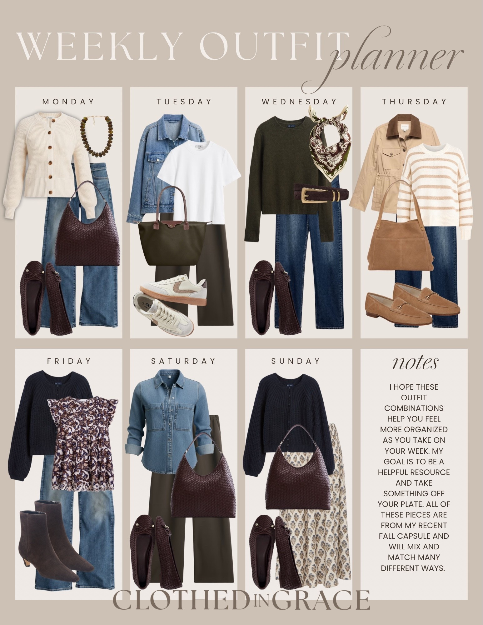 A week of outfits