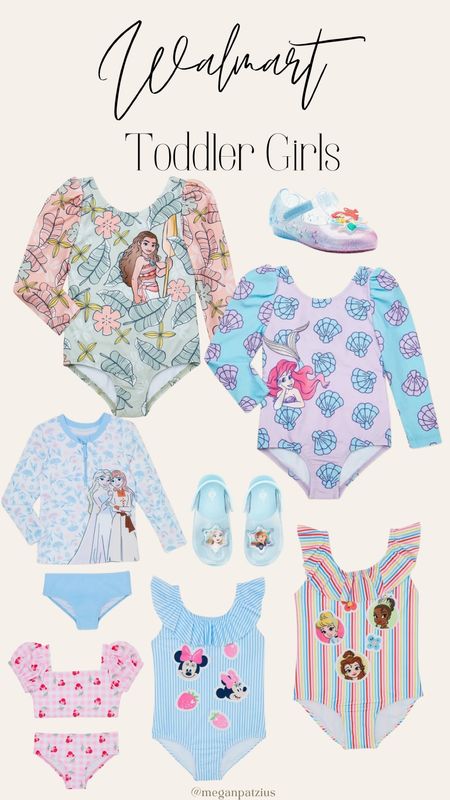 Walmart Girls Disney ✨ Toddler swimsuits and sandals at affordable prices. 

#LTKSeasonal #LTKkids #LTKunder50