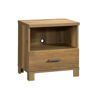 Airsurfer Compact Natural Wood Nightstand Modern Wooden Nightstand Bedroom Storage for Organizing Bedroom Essentials | Target