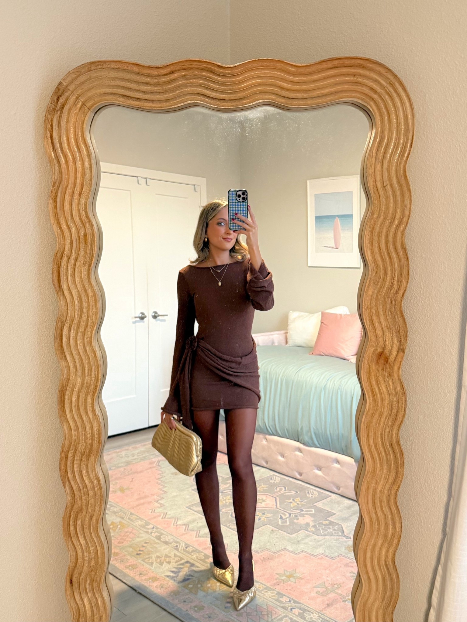 the cutest fall date night dress + outfit 🤎
