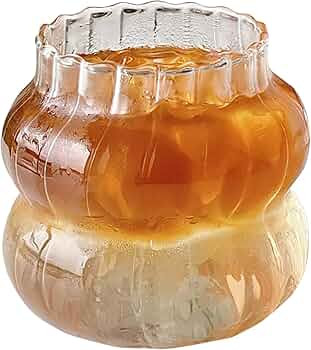 2 Pcs Ribbed Drinking Glasses Vintage Glassware for Whiskey Cocktail Juice Beer Wine Tea Smoothie... | Amazon (US)