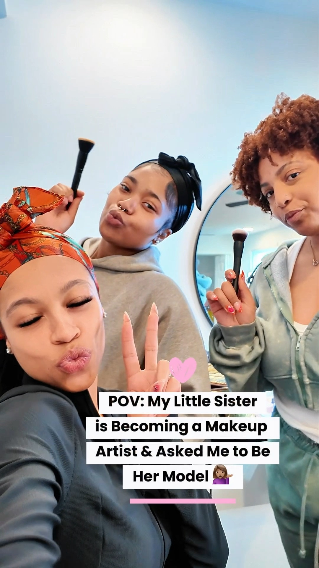 Soft glam + sister bonding 🩷✨

Come behind the scenes with me while my little sister practices becoming a makeup artist! She asked me to be her model for her lesson this weekend 🤍

We tried the new setting spray from @juviasplace and BABY…the finish?? SO pretty!! 😍🔥 I meannn the makeup was GLOWINGGG. Such a lightweight, soft smooth finish while still looking skin-like and fresh ✨
If you love glowy makeup, soft glam looks, sweat resistant products, beauty, or even testing new makeup products like me…you’ve gotta try this! 💋

#JuviasPlace #SettingSpray
#SetTheScene 
#juviasSettingSpray
#ContinuousMist #SoftGlamMakeup #MakeupArtist #BeautyCreator #GlowyMakeup #SatinFinish #MakeupRoutine #MakeupProducts #BeautyFinds #MakeupInspo #BlackBeautyCreators #SoftMakeupLook #MakeupLover #ad #sponsored #makeupreview #everydaymakeup #fullglam #naturalglam #flawlessmakeup #dayinmylife #sisters

#LTKdayinmylife #LTKBeauty #LTKvlog