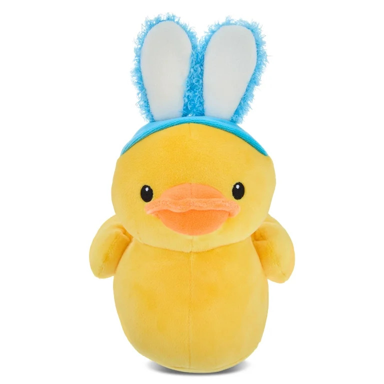 Duck with Bunny Ears Plush, Yellow, 10.5", Easter by Way To Celebrate | Walmart (US)