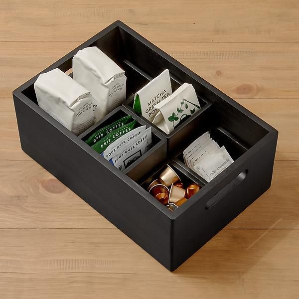 The Home Edit by iDesign Onyx Large Organized Bin Storage Solution | The Container Store