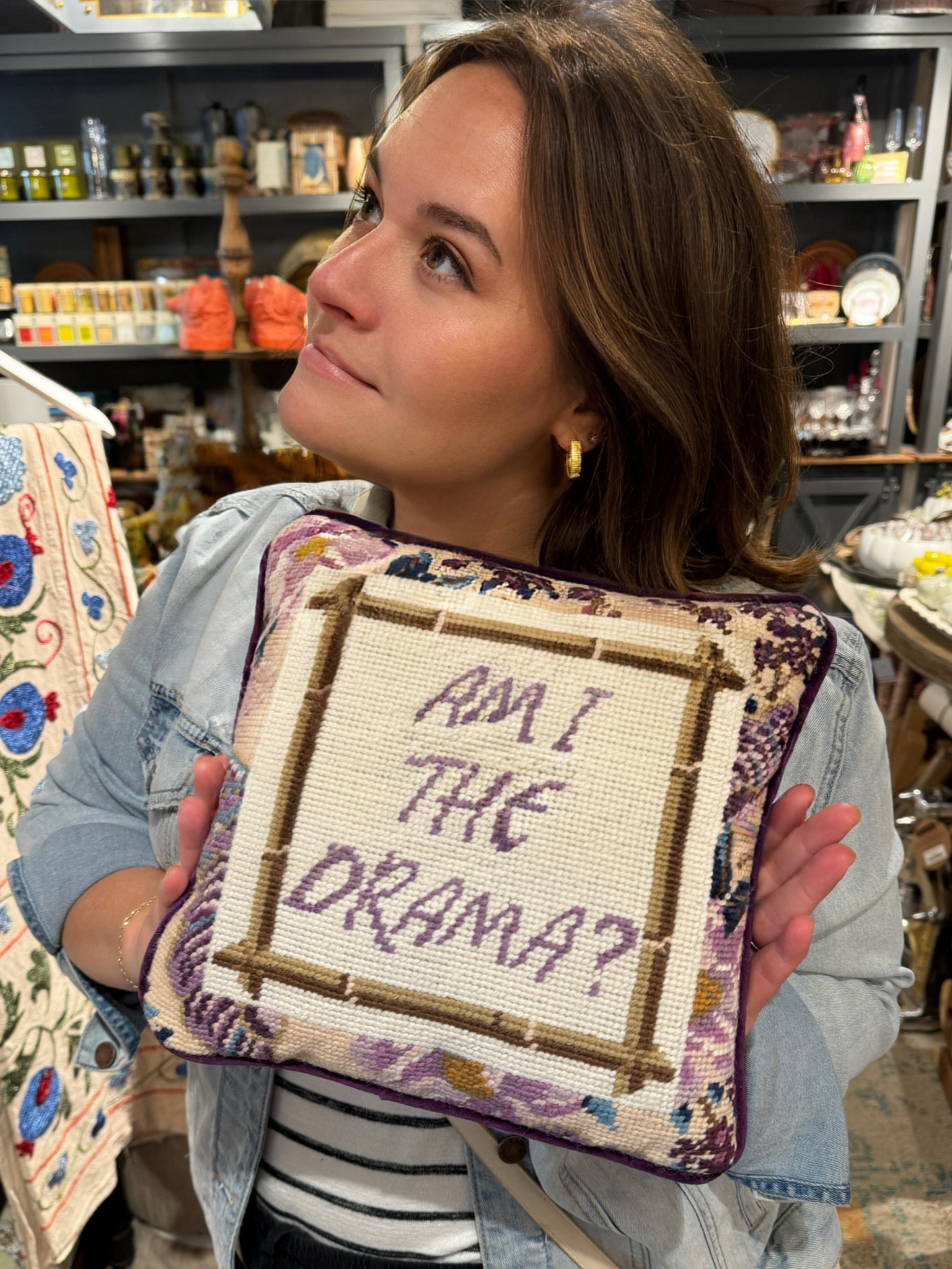 Maybe the truth hurts….But how cute and fun are this needlepoint pillows?!

#needlepointpillow #pillow #amithedrama #funnysayings

#LTKGiftGuide #LTKHome #LTKStyleTip