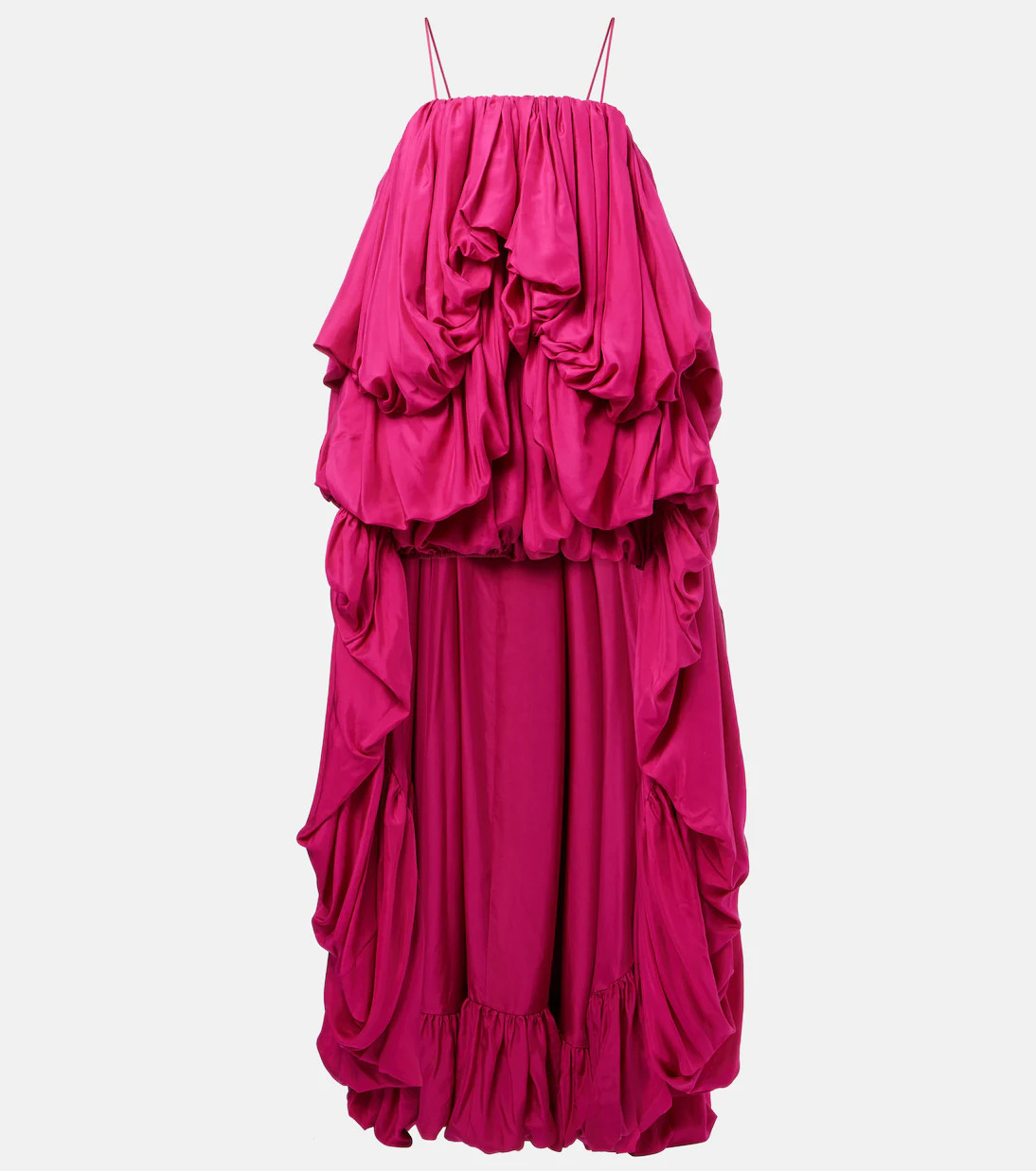 Gathered silk pongee romper | Mytheresa (US/CA)