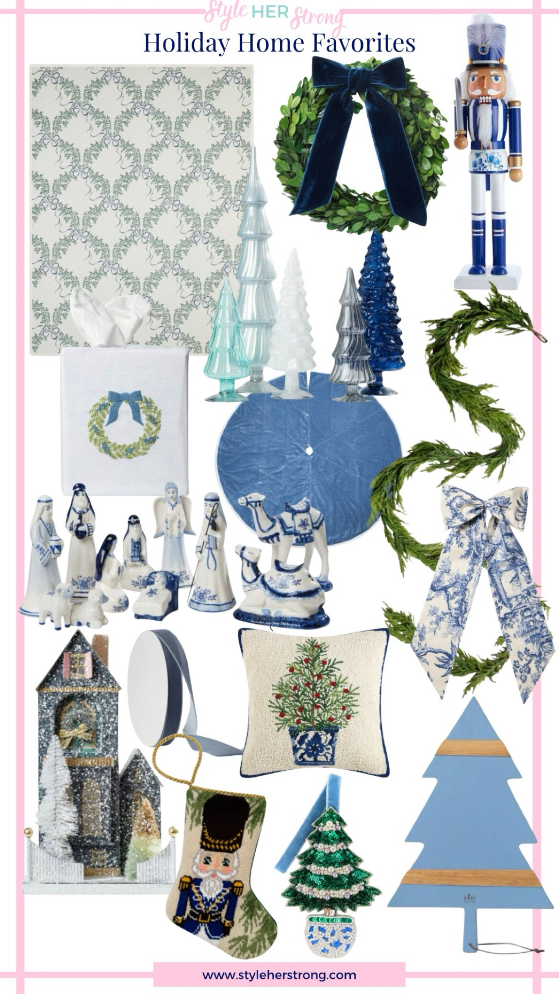 Grandmillennial Christmas decor, holiday home decor, garland

#LTKGiftGuide #LTKSaleAlert #LTKHoliday