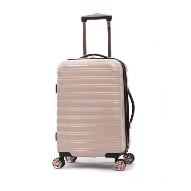 iFLY Hardside Luggage Fibertech 20 Inch Carry-on, Blush/Rose Gold - Walmart.com | Walmart (US)