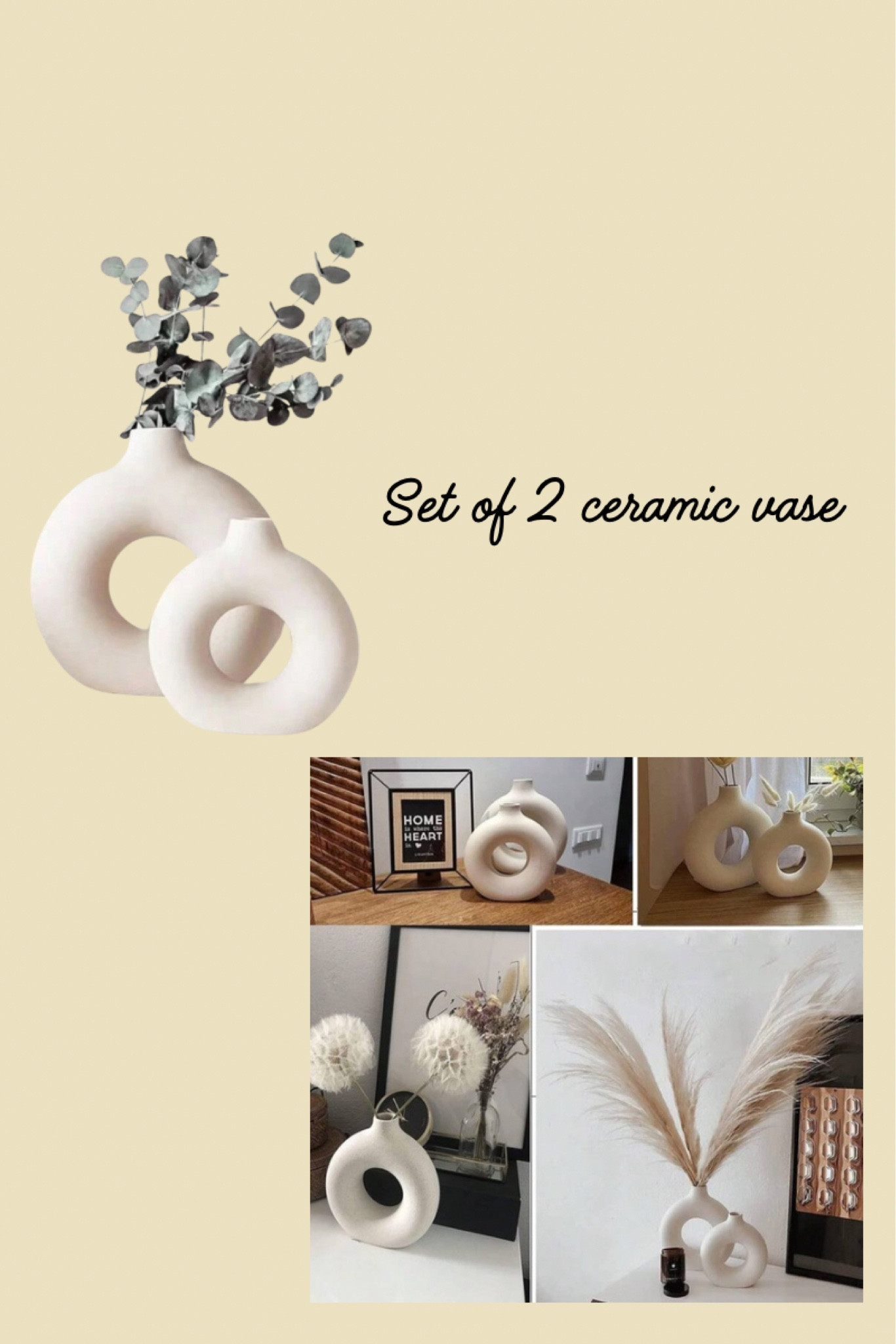 Set of 2 ceramic vase, home decor  

#LTKSaleAlert #LTKHome #LTKFindsUnder50