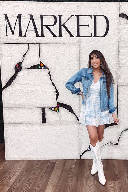 Petal and Pup rompers. White rhinestone cowboy boots. Studded denim jacket. 
BriannaJ20 

#LTKStyleTip #LTKShoeCrush #LTKFindsUnder100