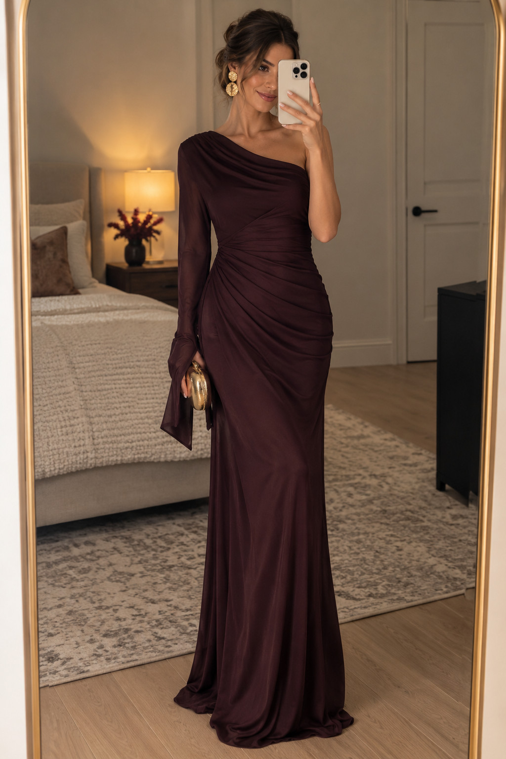 I can’t think of a more perfect fall wedding color than this rich burgundy. The one-shoulder neckline and draped silhouette give it such an effortless high-end look. Perfect for October weddings, November weddings, formal receptions, or any black tie event where you want something timeless but still interesting.
#BurgundyDress #FallWeddingGuestDresses #FormalWeddingGuestDresses #BlackTieWeddingGuestDresses #OneShoulderDress #OctoberWeddingGuest #NovemberWeddingGuest 

 #LTKSeasonal #LTKU #LTKWedding