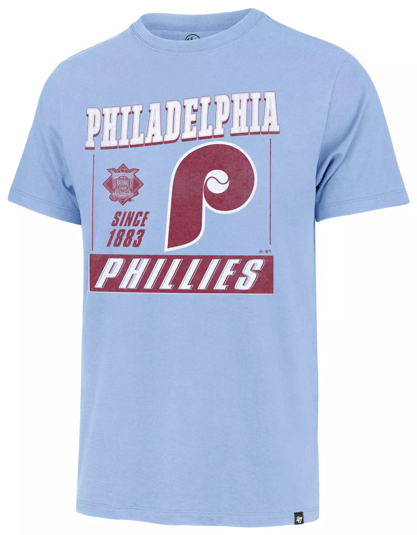 '47 Men's Philadelphia Phillies Light Blue Retro Franklin T-Shirt | DICK'S Sporting Goods