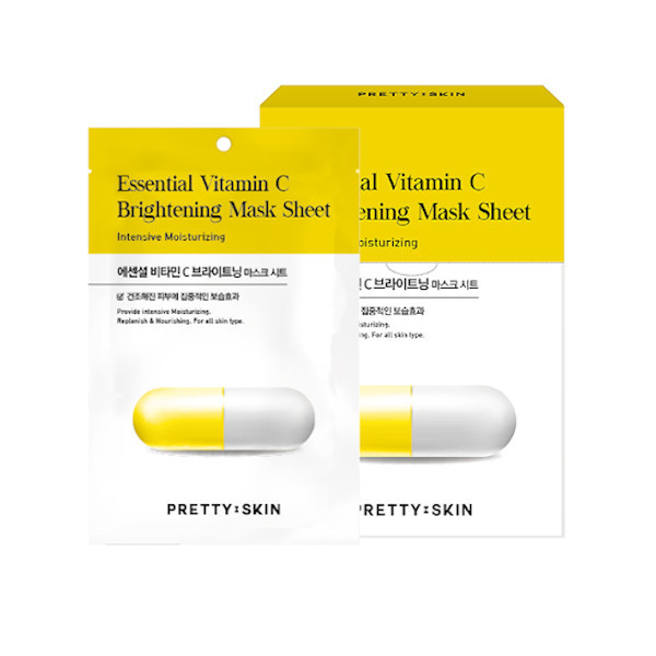 PRETTYSKIN - Essential Vitamin C Brightening Mask Sheet - 10pcs | Stylevana