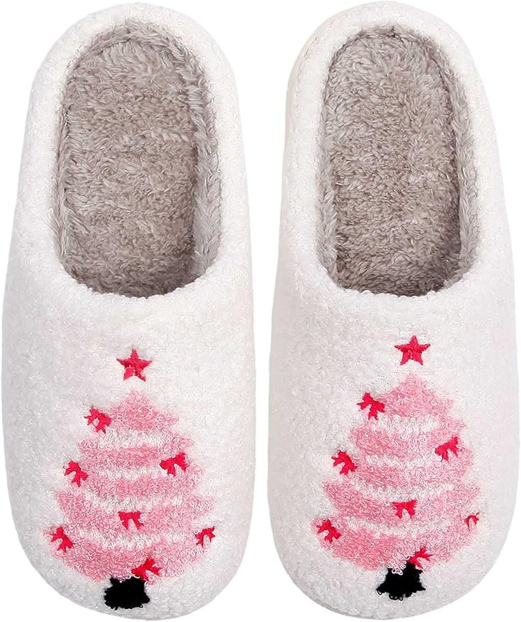 HIPINISS Womens Mens Slippers Retro Memory Foam Cute Cartoon Plush Fluffy Warm Fur Lined slippers... | Amazon (US)