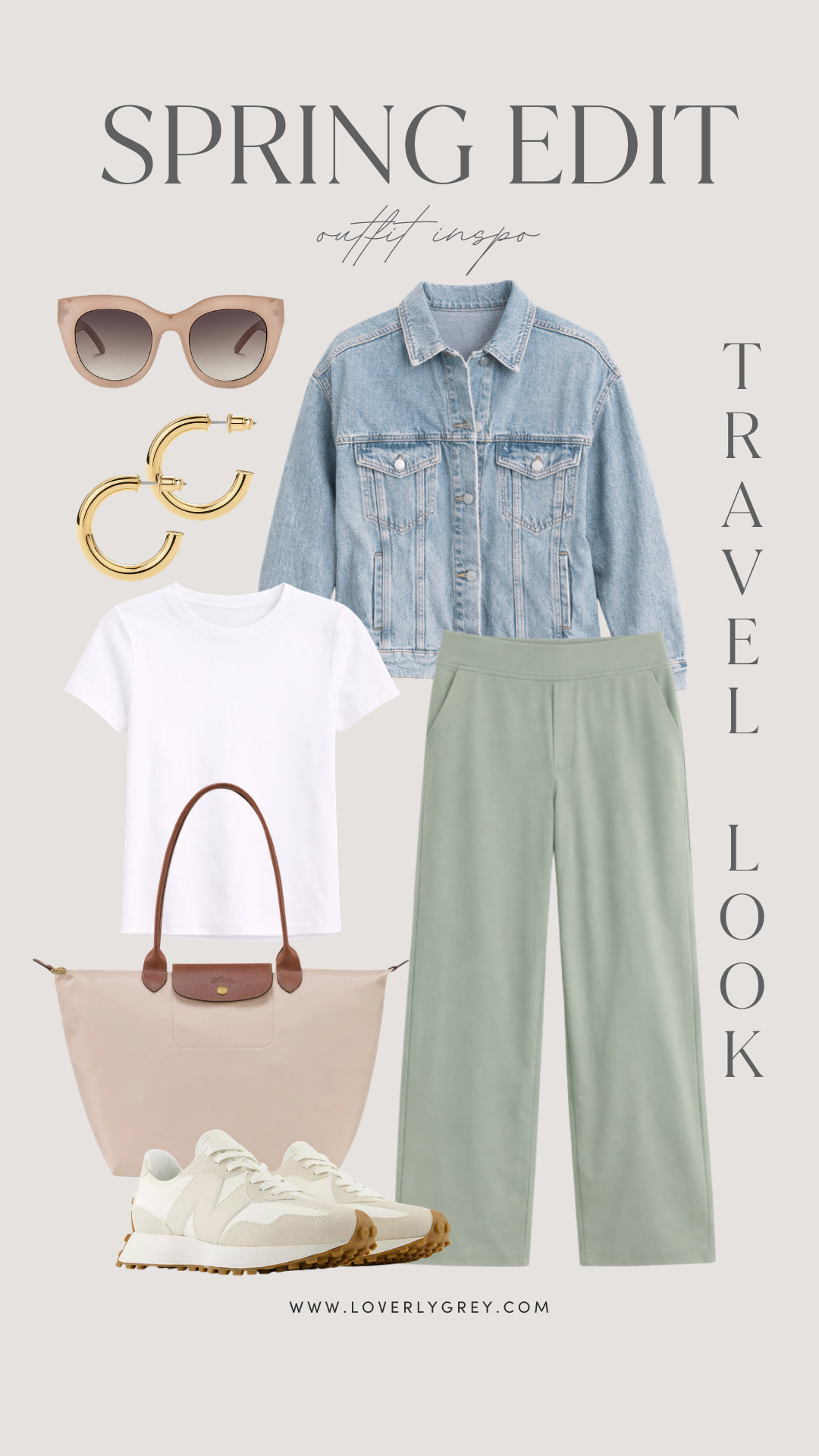 This look would be super comfortable while traveling, but it's still put together and looks cute!

Loverly Grey, travel outfit, denim jacket, athleta, new balances, tote bag 

 #LTKTravel