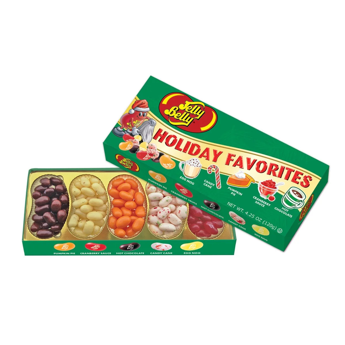 Jelly Belly Holiday Favorites Five Flavor Gift Box - 4.25 Ounces of Jelly Beans in 5 Holiday Flav... | Walmart (US)