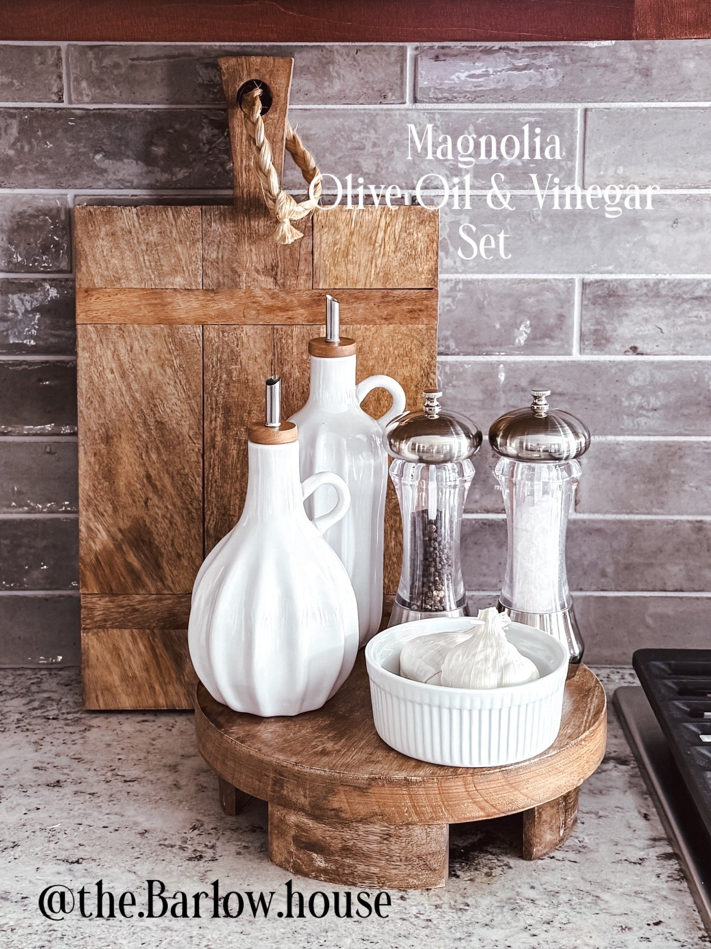 Loving my new Olive oil and vinegar stoneware set from Magnolia at Target! 
Great quality, and love the color! 

#LTKfoodie #LTKWedding #LTKHome