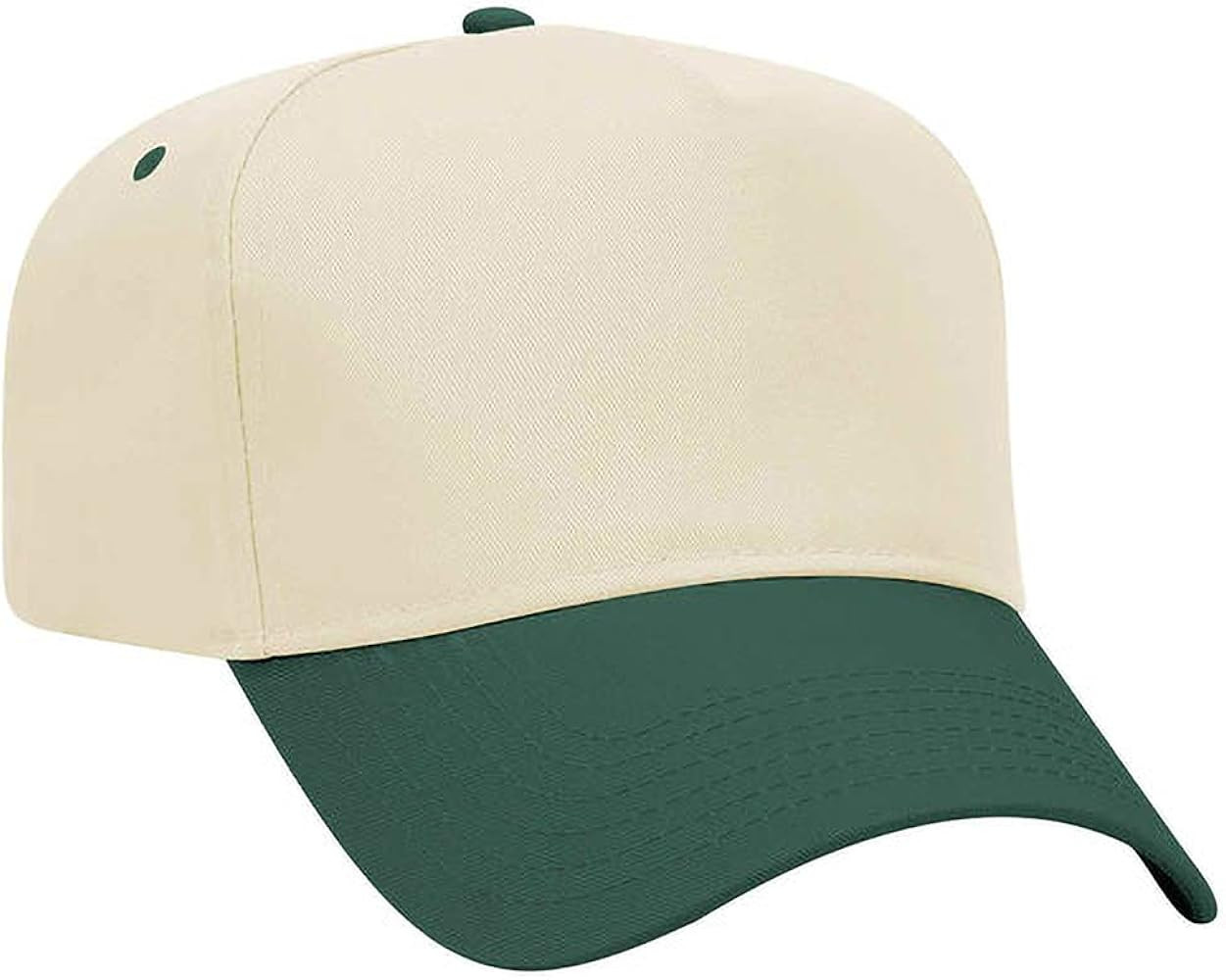Ashen Fane 5 Panel Solid Cotton Twill Pro Style Mid-Profile Golf Cap | Amazon (US)