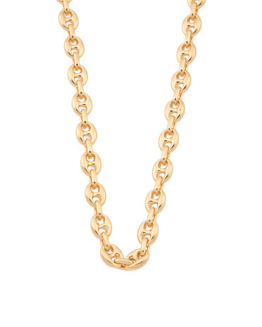 Made In Italy 14kt Gold Marine Link Chain Necklace | TJ Maxx
