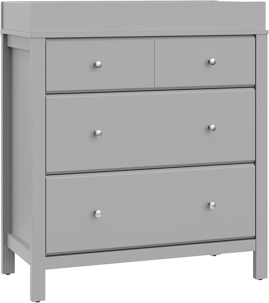 Storkcraft Horizon 3 Drawer Chest with Changing Topper (Pebble Gray) – GREENGUARD Gold Certifie... | Amazon (US)