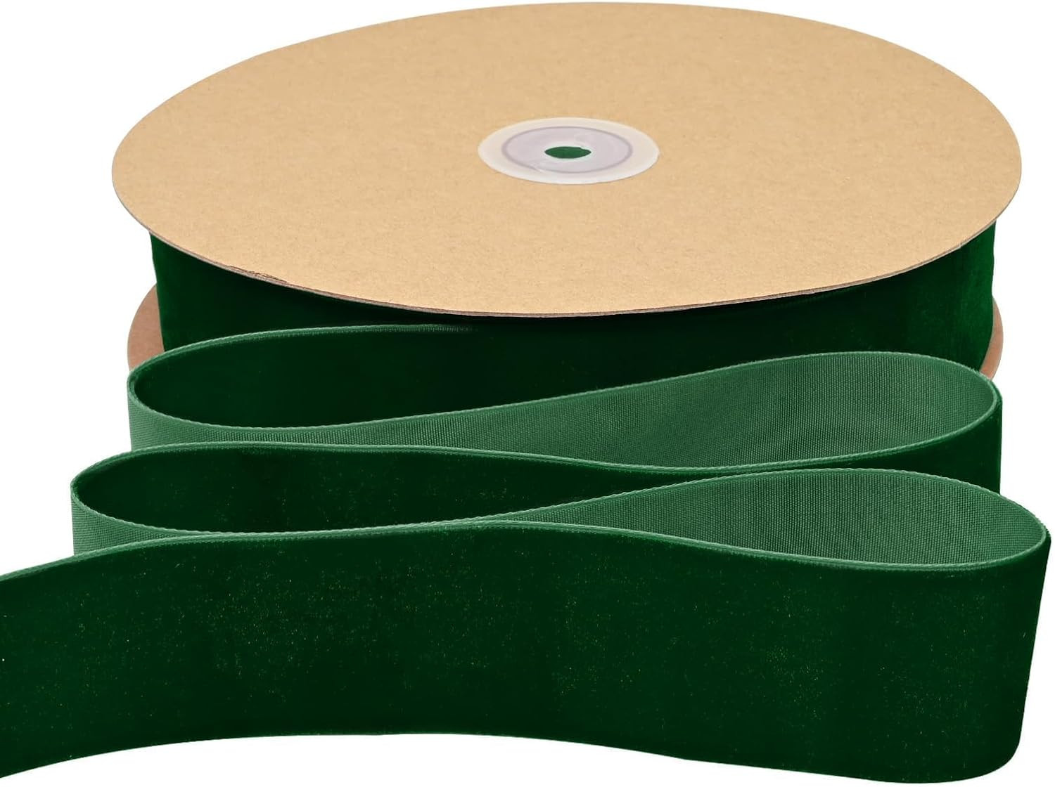 Forest Green Velvet Ribbon 1-1/2 Inch × 20 Yards Ribbon for Gift Wrapping Christmas Wreath Bow DIY Sewing Projects | Amazon (US)