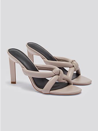 Fatima Knotted Puffy Sandals (Medium Width) – Gabrielle Union x FTF - Fashion To Figure | Fashion To Figure