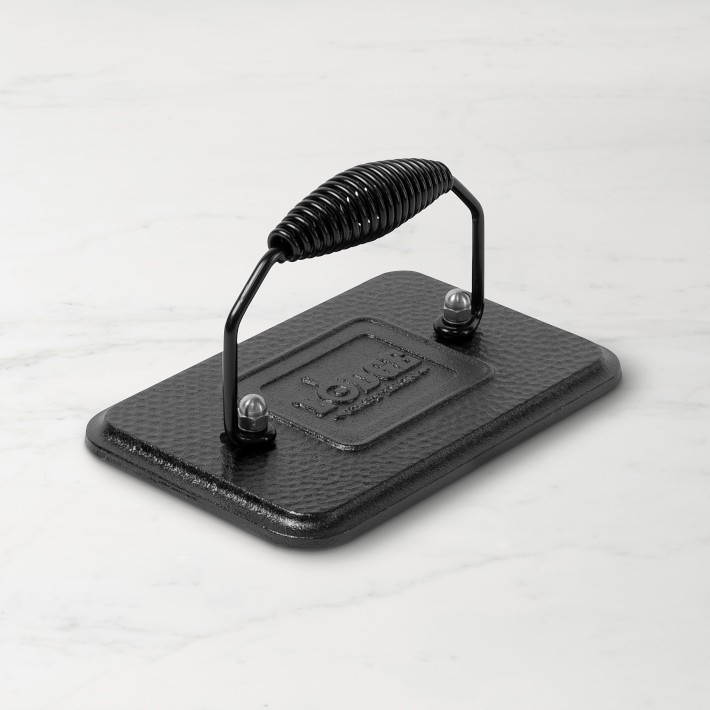 Lodge Handled Cast Iron Grill Press, 4 1/2" x 6 1/4" | Williams-Sonoma