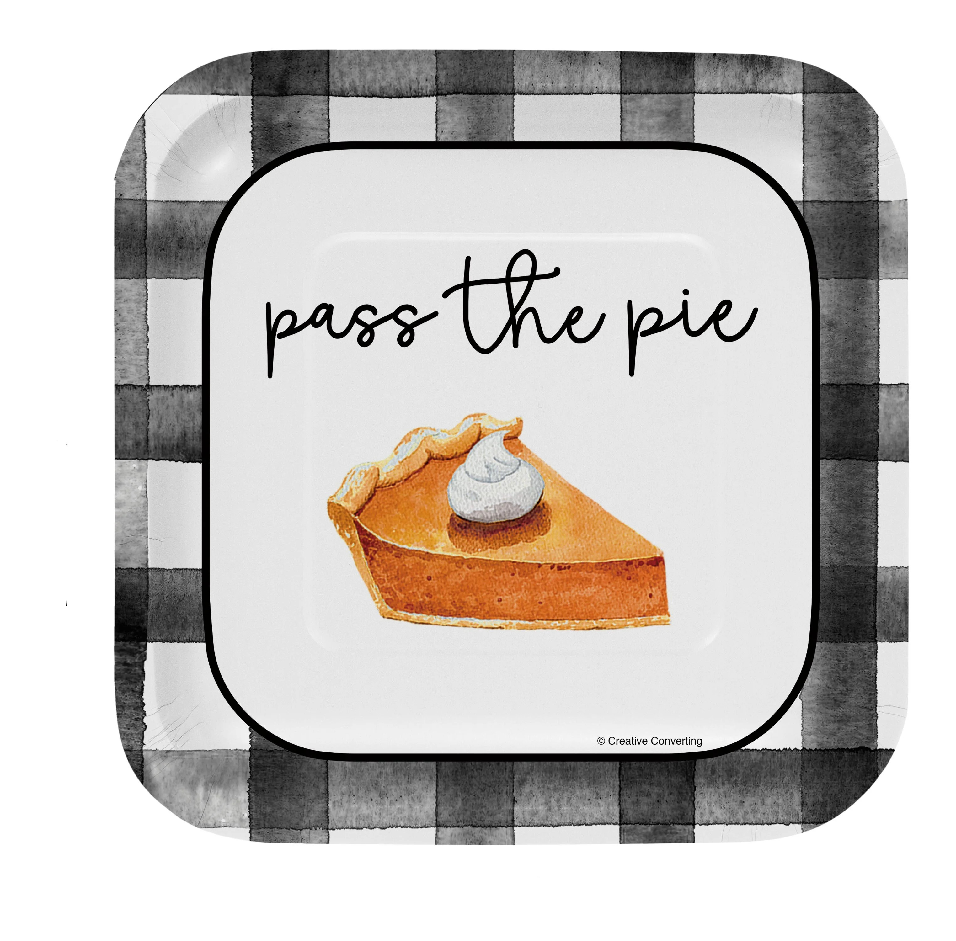 Way to Celebrate Farmhouse Thanksgiving Dessert Plates, 10 ct | Walmart (US)