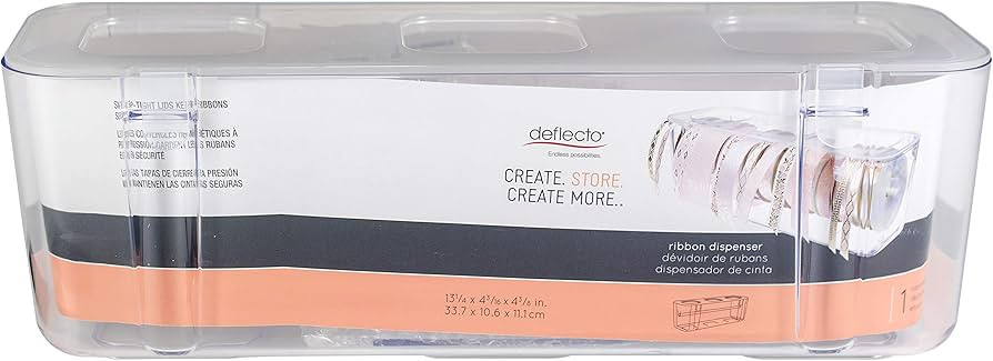 Deflecto Ribbon Dispenser, Clear | Amazon (US)