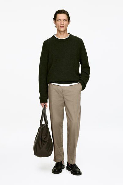 Weite Hose aus Baumwolle – Graubraun – Herren – ARKET DE | Arket EU