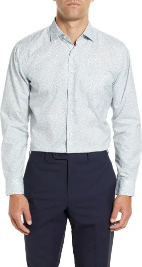 Men's Tech-Smart Trim Fit Non-Iron Cotton Dress Shirt | Nordstrom